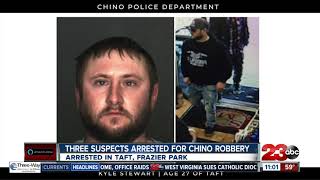 Three robbery suspects arrested in Kern County