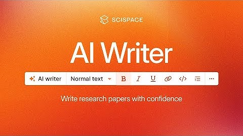 SciSpace AI Writer — Write, edit, and cite any research, thesis, or dissertation.