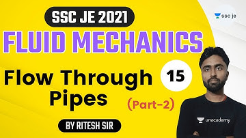 8:30 AM - SSC JE 2020-21 | Fluid Mechanics by Ritesh Mishra | Flow Through Pipes (Part-2)