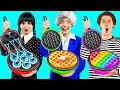 Wednesday vs grandma cooking challenge  delicious recipes by fun food