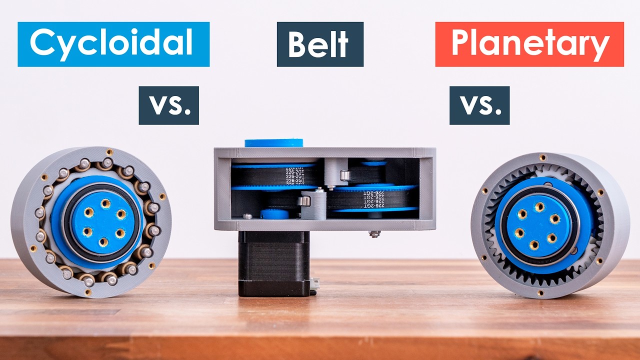 Cycloidal vs Belt vs Planetary - The Best 3D Printed Drive for Your Next Robotic Project?