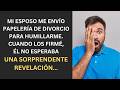 Un giro inesperado  documentos de divorcio firmados, desvelando un sorprendente secreto