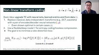 PART 3- Lossy Compression - NeurIPS 2022 Tutorial: Data Compression with Machine Learning