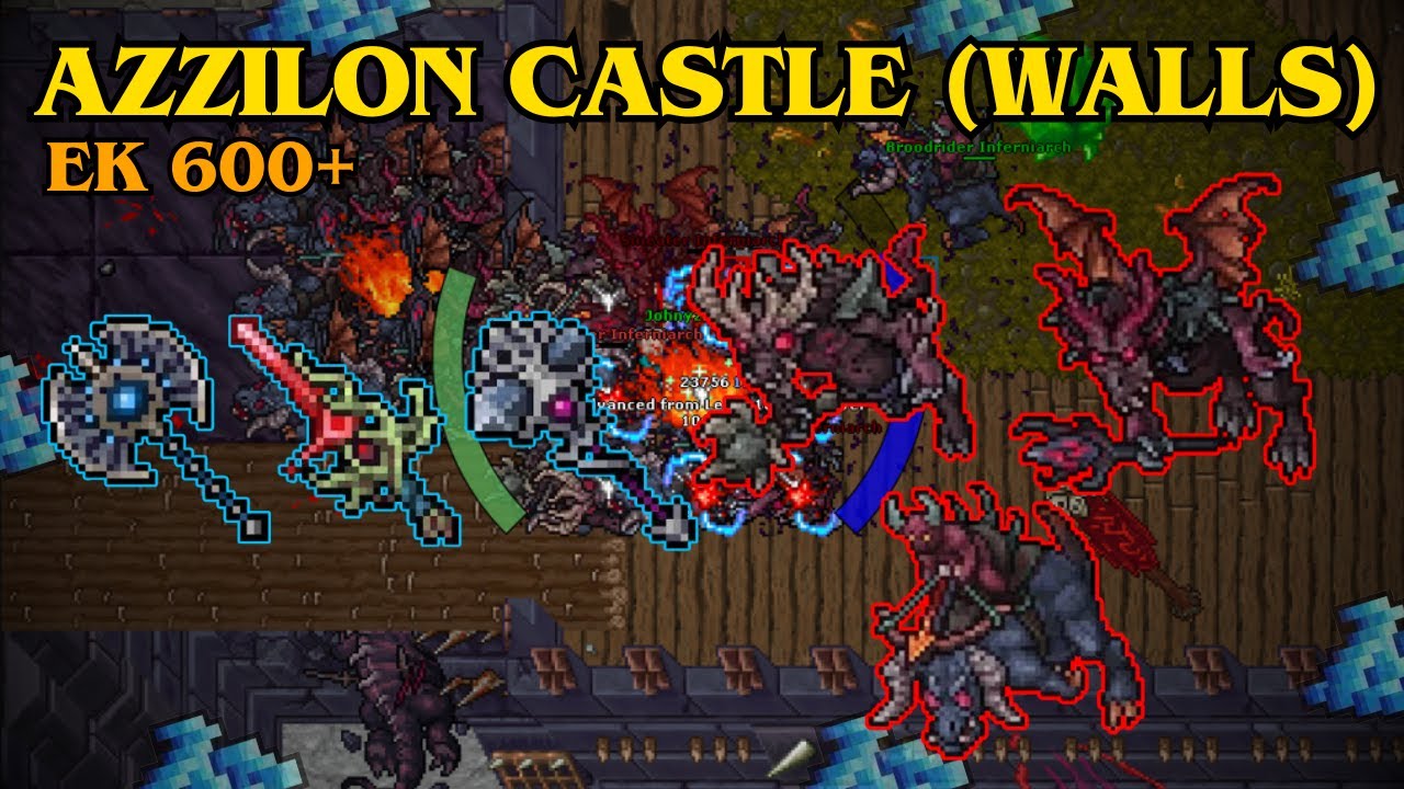 TIBIA - EK 1064 | AZZILON CASTLE (WALLS) | 7.6KK/H RAW + 1.8KK PROFIT (PRÉ NERF)