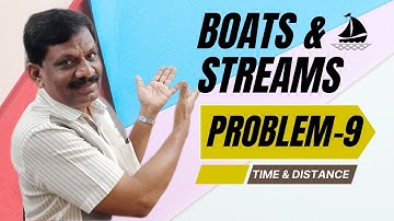 Sum 9 & answer | Boats and Streams Aptitude questions for Competitive exams