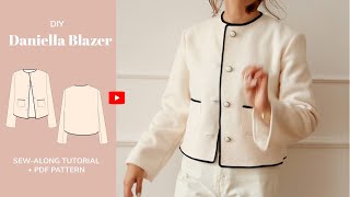 DIY Danielle Blazer Jacket Tutorial - tintofmintPATTERNS