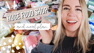 HUGE TESCO FOOD SHOP AND MEAL PLAN | LARGE FAMILY OF SIX GROCERY HAUL