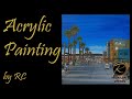 Acrylic Painting on Canvas - Venice Beach - Art by RC
