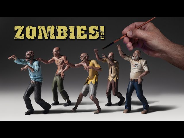 Miniature Zombie Vieille Femme Post-apocalyptique - Modèle Sous-couché P307