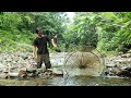 Big Fish Trap in The Forest, Wilderness Alone, ep 116