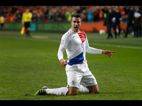 First goal Van Persie (2-0) against Romania 26-03-2013