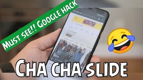 Cha cha slide sparkling microphone / Google easter egg ( search on Google)