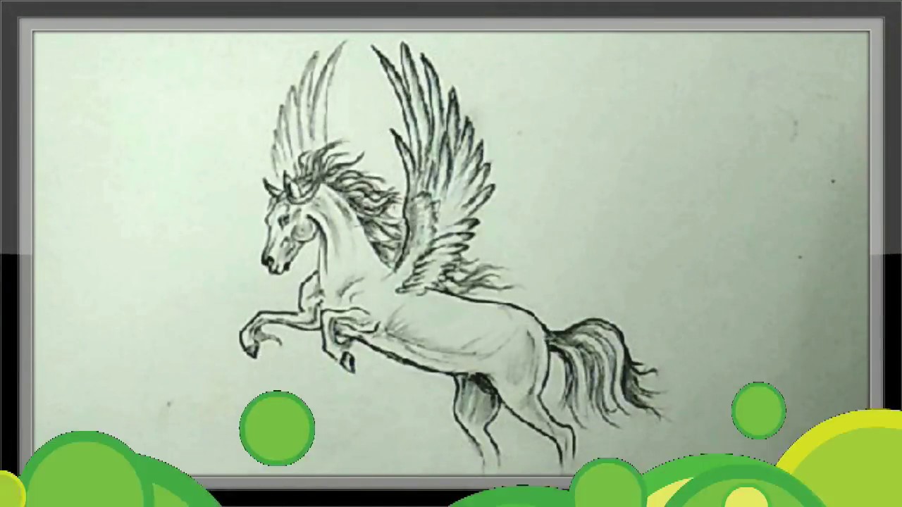 Update more than 81 flying horse sketch super hot - seven.edu.vn