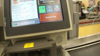 Old Ibm Belt-Model Self Checkout At Stop & Shop, East Northport, Ny