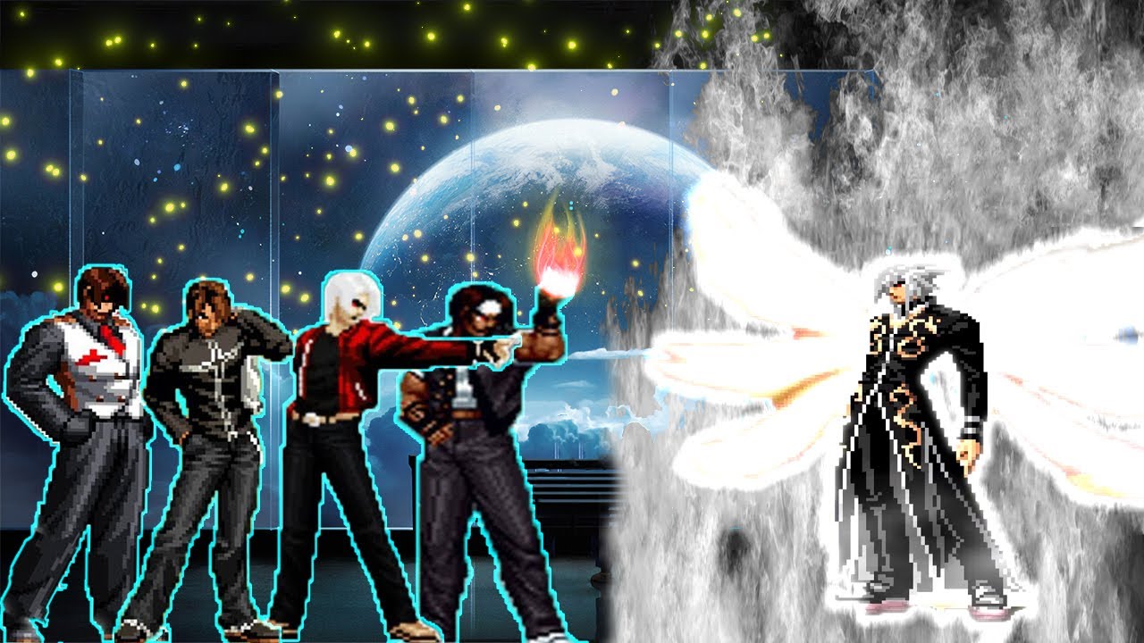 White Flame Zodiac vs Kyo Kusanagi Team [Mugen KOF]