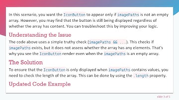 How to Use the Ternary Operator to Show IconButton in React Native Based on Array Length