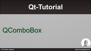 Qt Tutorial 028: QComboBox