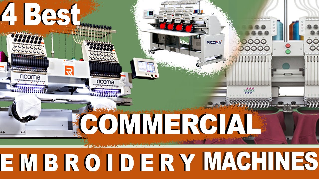 4 Best Commercial Embroidery Machine | Best Embroidery Machines Comparison | Zdigitizing