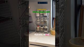 Chhoti Kitchen ka Bada Solution 😍 | Mini 3 Layer Storage Rack #kitchen #storageracks