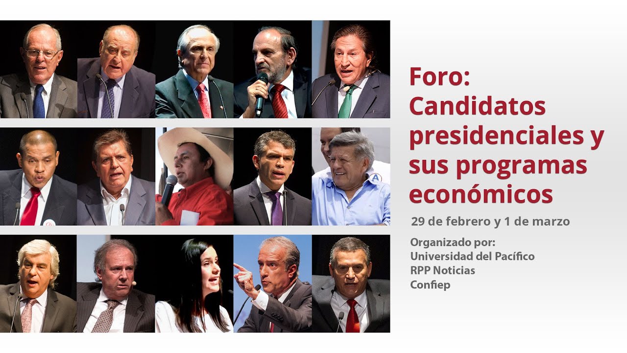 Miguel Hilario y Alan García en Foro Programas Económicos