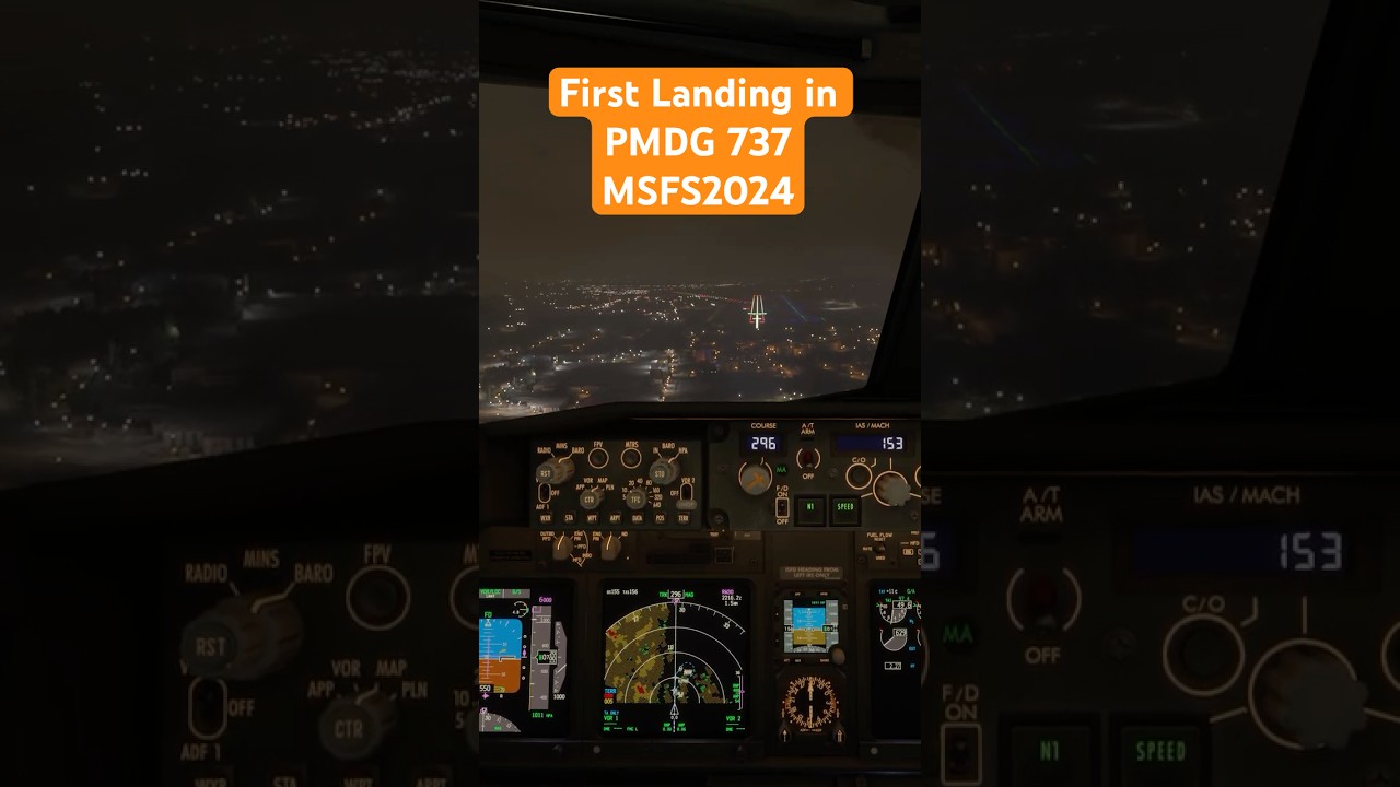 First Landing using the PMDG 737 in MSFS2024  