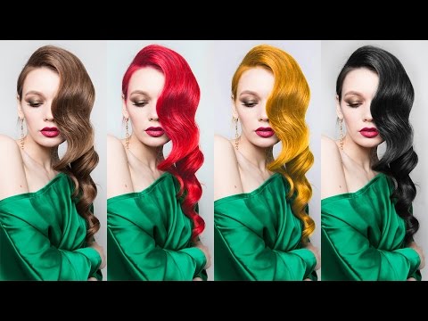 Change Hair Color to Black/Gold/Brown/Red - Photoshop Tutorial [Photoshopdesire.com]