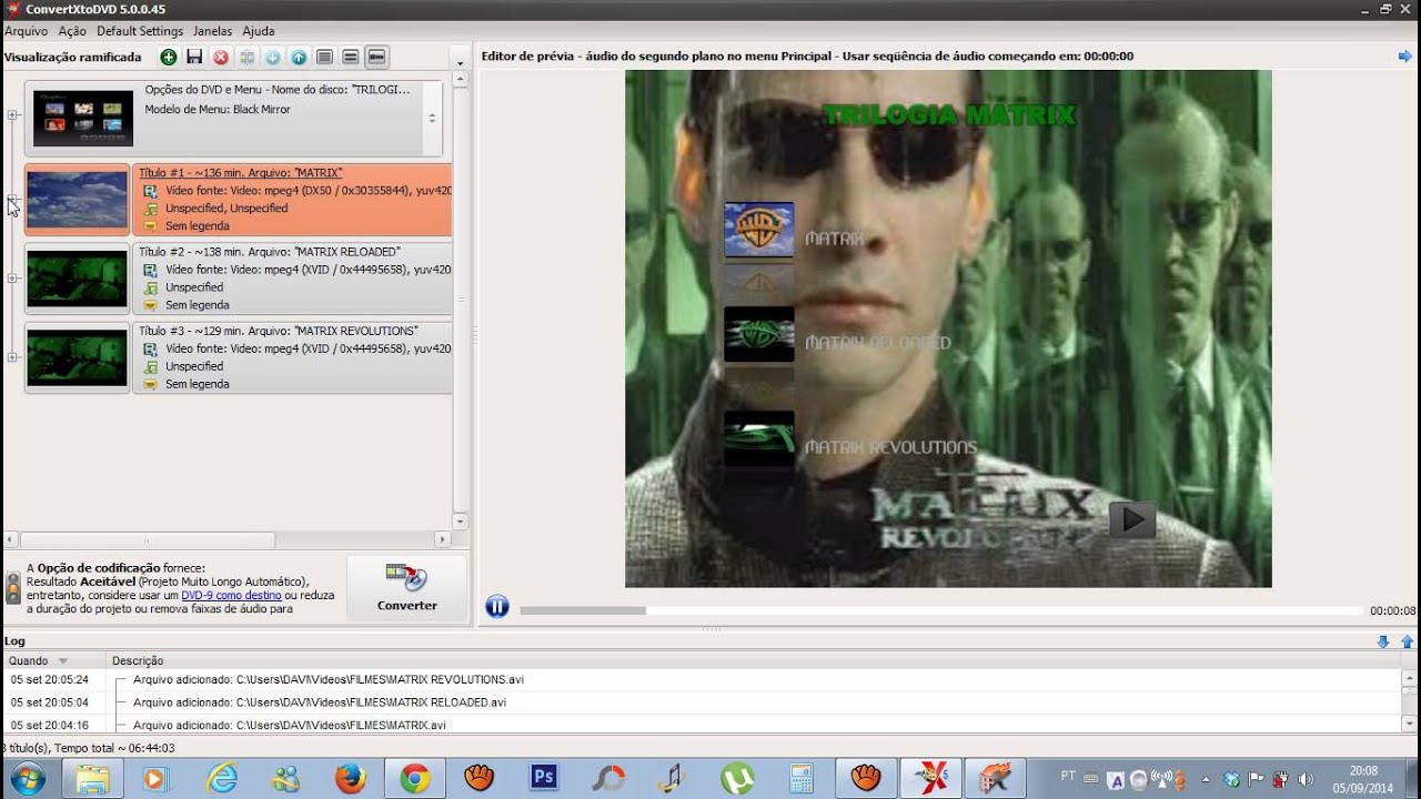 COMO CRIAR MENU DE DVD COM PROGRAMA CONVERTXTODVD 5 YouTube