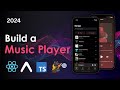 Build a music player app with react native expo typescript and zustand
