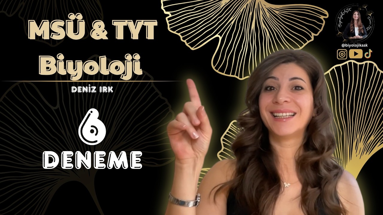 MSÜ - TYT Biyoloji 6. Deneme