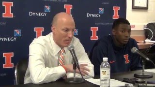 Illinois coach John Groce after UIC game 12/12/2015