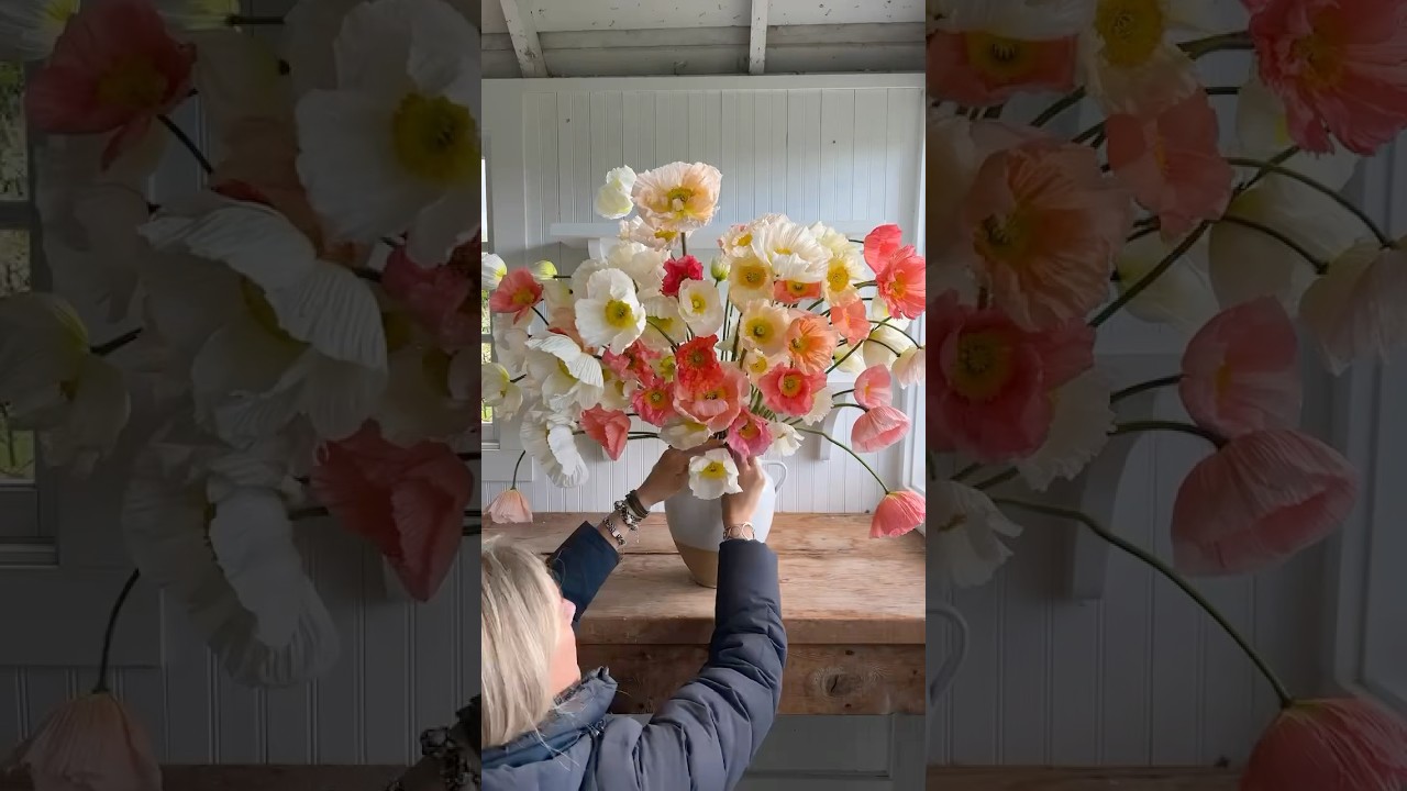 Creating an Iceland Poppy Bouquet
