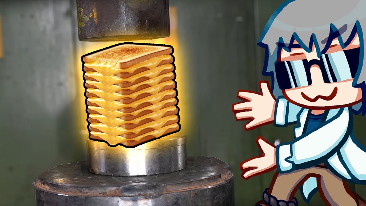 Making the DENSEST sandwich with a HYDRAULIC PRESS