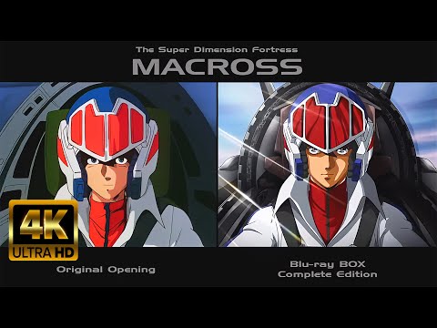 MACROSS Opening Video | Original & Blu-ray Edition Comparison | 4K UHD Robotech