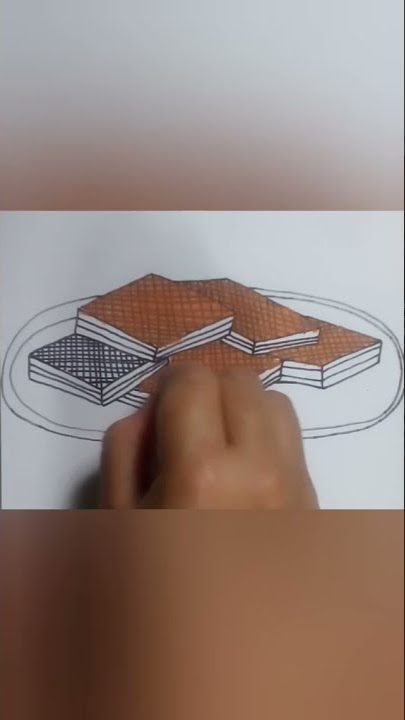 Menggambar wafer #shorts