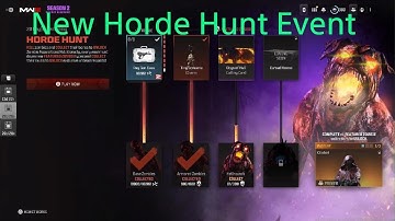 MWZ New Horde Hunt Event Hound Calling Card😎#ps5 #cod #callofduty #warzone #mw3 #mwz