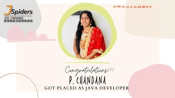 CONGRATULATIONS P.CHANDANA PLACED AS JAVA DEVELOPER