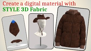 How to easy create a digital material using STYLE3D Fabric