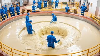 How Sweetened Condensed Milk is Made in a Modern Factory Full Process Documentary #factorytour
