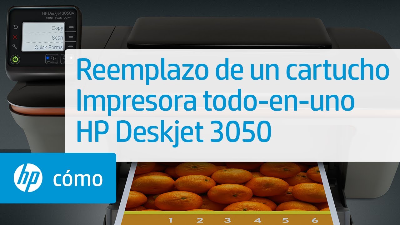 Reemplazo de un cartucho - Impresora todo-en-uno HP Deskjet 3050 - YouTube