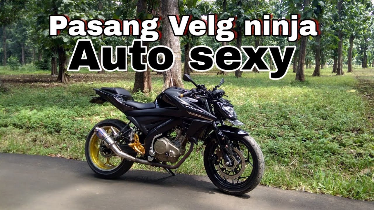 Modifikasi Vixion Pasang Velg Ninja 250fi Review003 Youtube