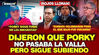 CURWEN CELEBRABA "CAIDA" DE PORKY EN ENCUESTAS PERO EL SIGUE SUBIENDO Y EL QUE CAE ES VIZCARRA