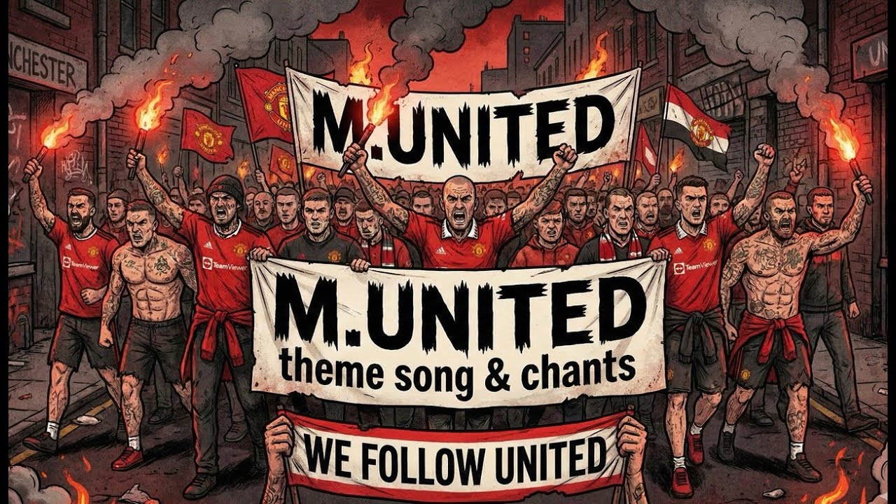 Manchester United Song & Chants 🔴 | English Terrace Style | We follow united ! 