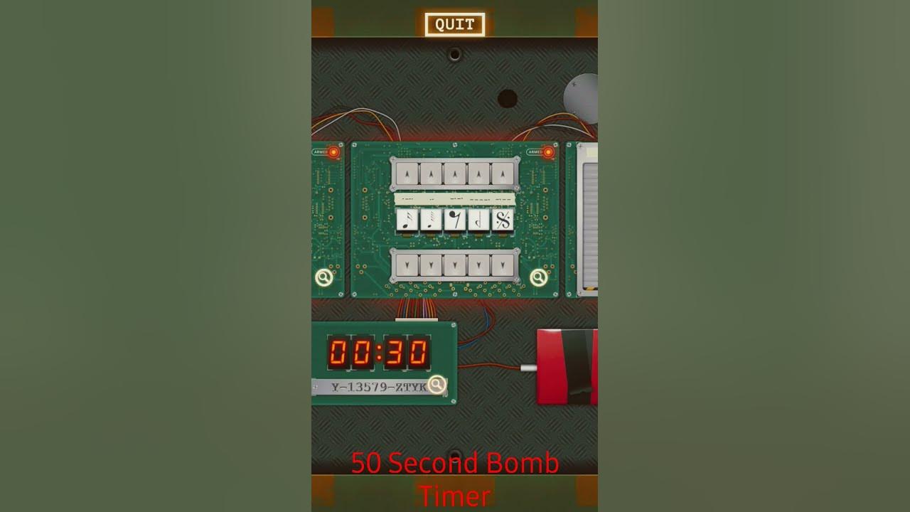 50 Second Bomb Timer 💣 Them Bomb shorts bomb timer YouTube
