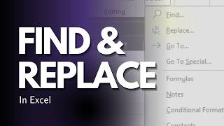 Find & Replace Explained | Excel Basics for Beginners