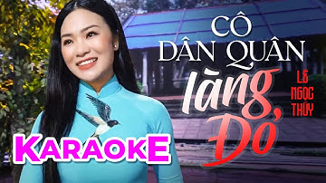 [KARAOKE] BEAT GỐC - CÔ DÂN QUÂN LÀNG ĐỎ || Em hát giọng đò đưa mênh mang đất trời xứ Nghệ
