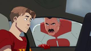 Omni Man Confronts William And Ruins His Car Like A Jerk