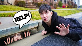 My Girlfriend FELL INTO the SEWER!