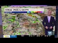 Still quite hot Monday, better storm chances