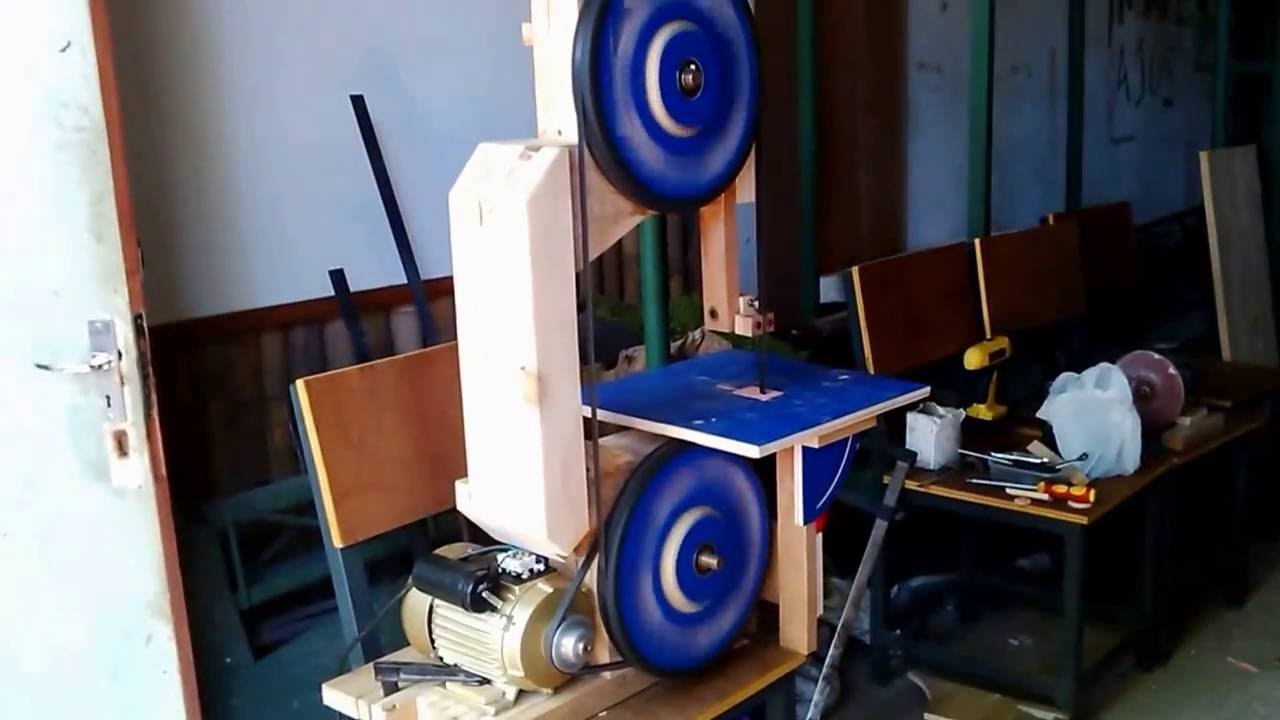 Homemade bandsaw first spin YouTube