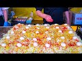 Japanese street food  okonomiyaki 